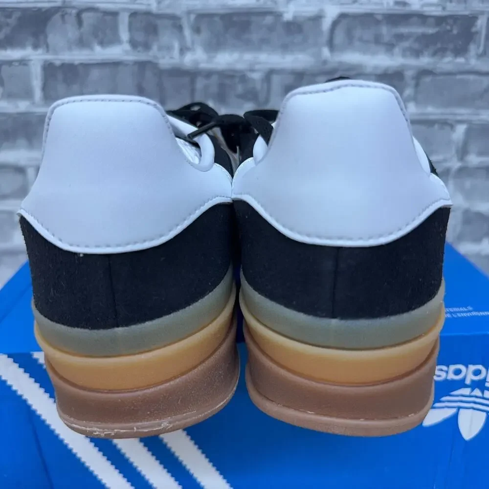 Adidas Gazelle Bold Black White Gum Triple Stacked IE0876 Womens Size 7.5 New